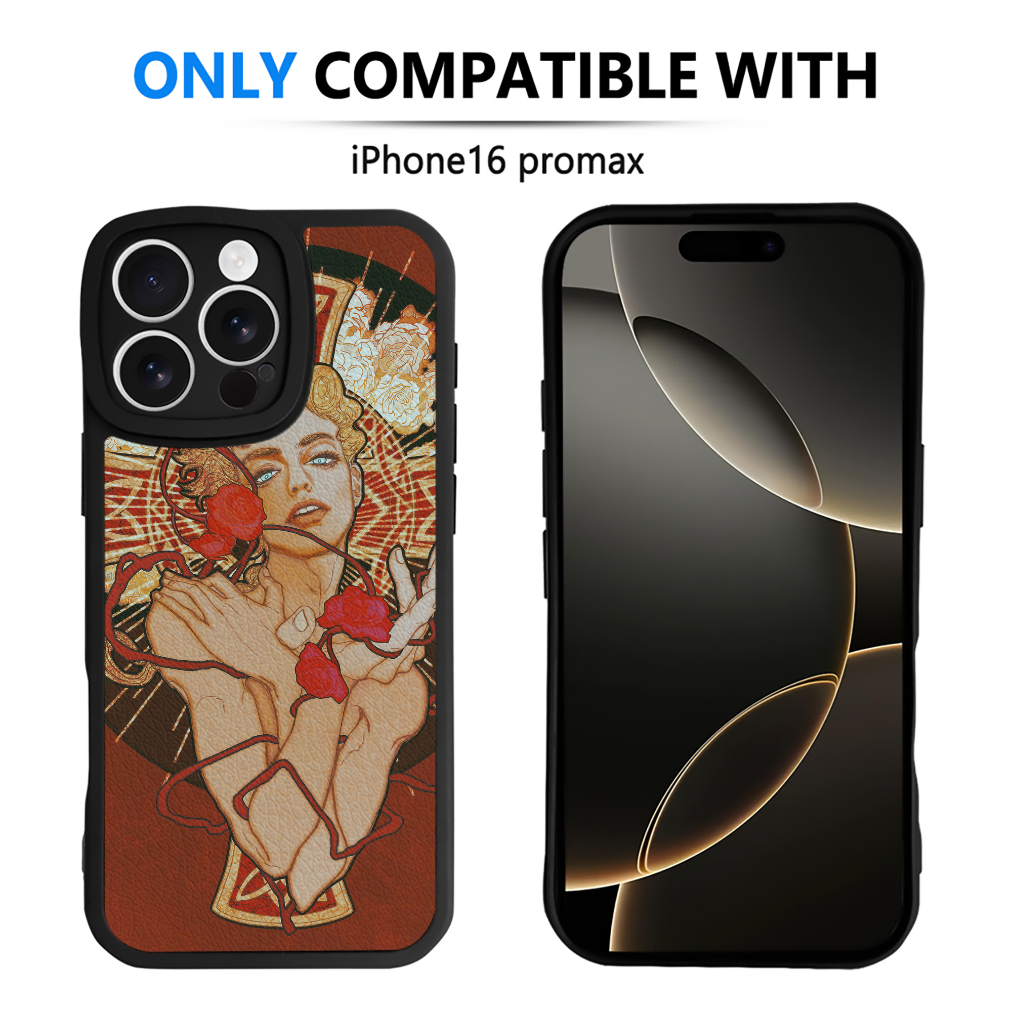 （画像用） ジョジョの奇妙な冒険 JoJo's Bizarre Adventure 【iPhone 16シリーズ対応】シリコンスマホケース（レザー調） 材質：シリコン